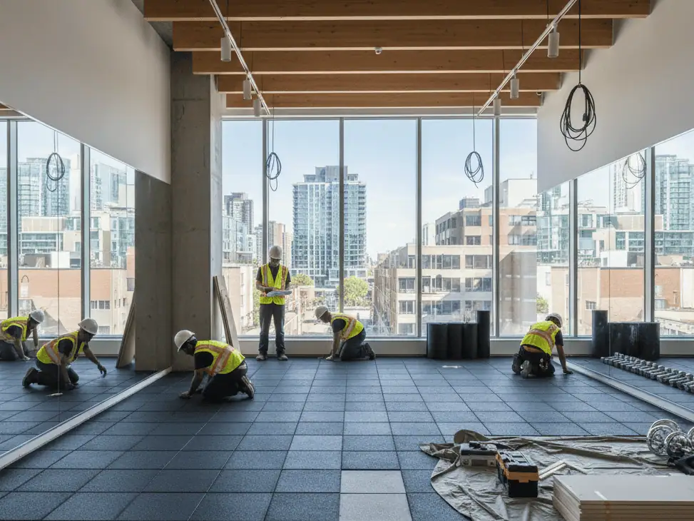 Work on Fitness Studio Construction in Toronto