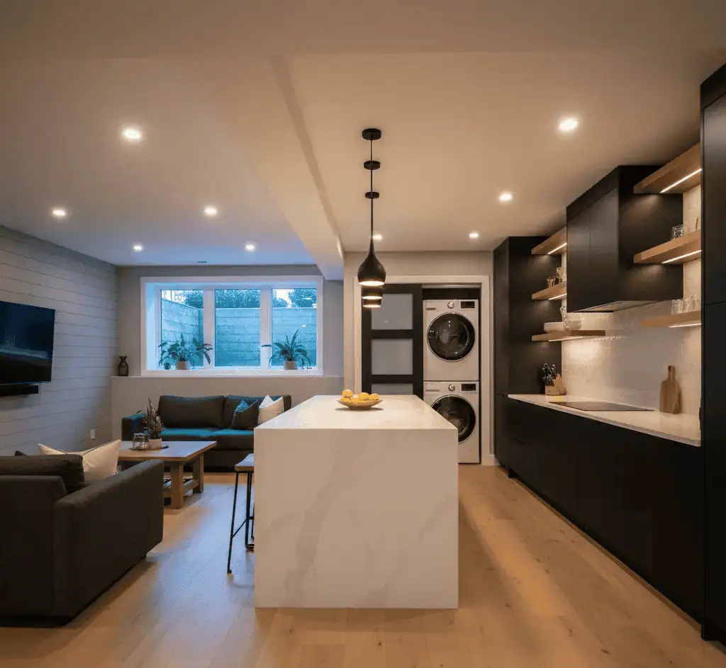 Etobicoke basement renovated by Rich by Design general contractor